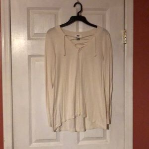 Buy 2 get 1 free long sleeve crisscross top